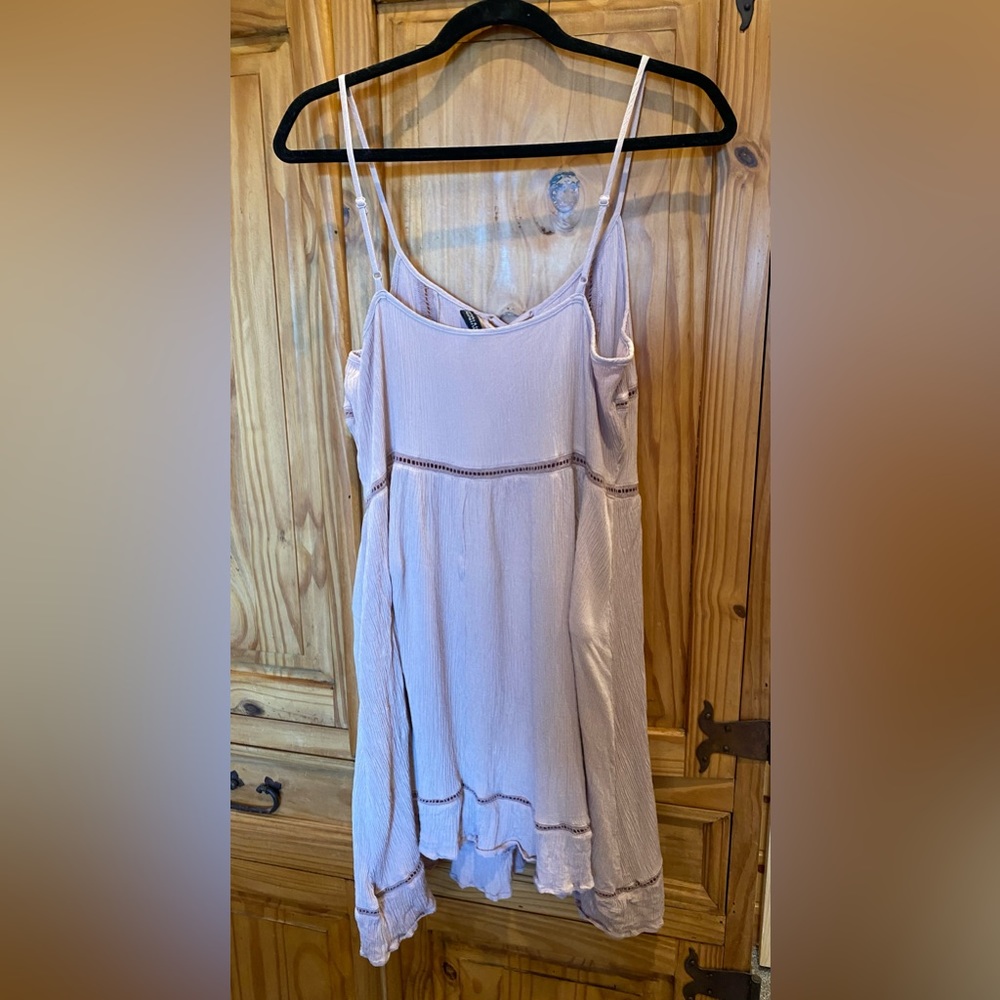 Divided by H&M gauzy dress, blush, size 14